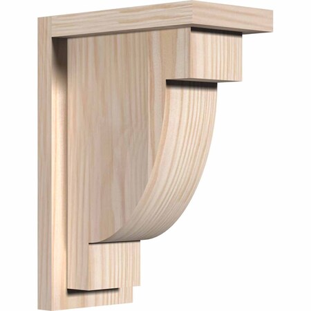 Ekena Millwork Alpine Smooth Corbel w/Backplate, Douglas Fir, 5 1/2"W x 10"D x 14"H COR06X10X14ALP01SDF